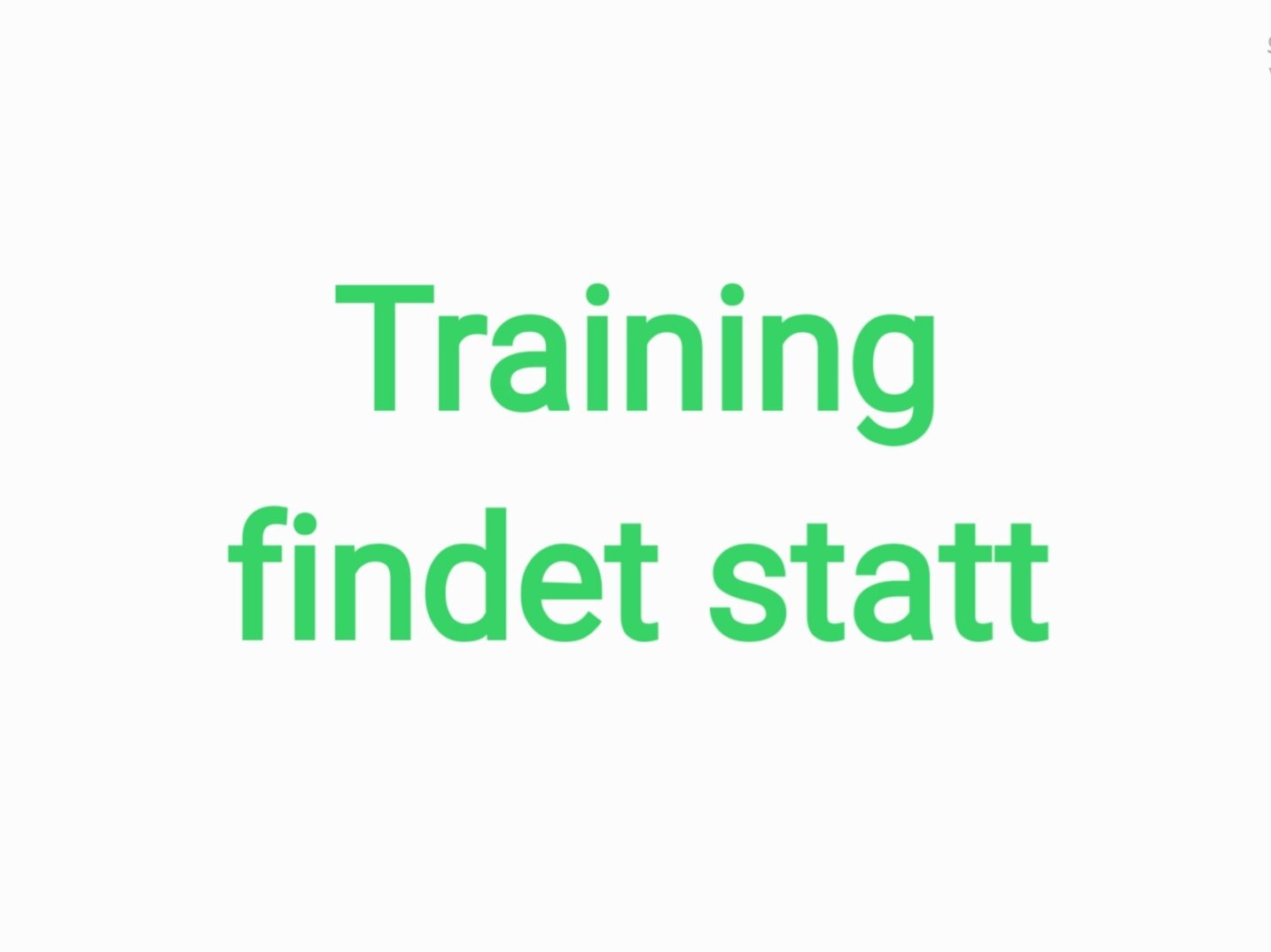Erwachsenentraining